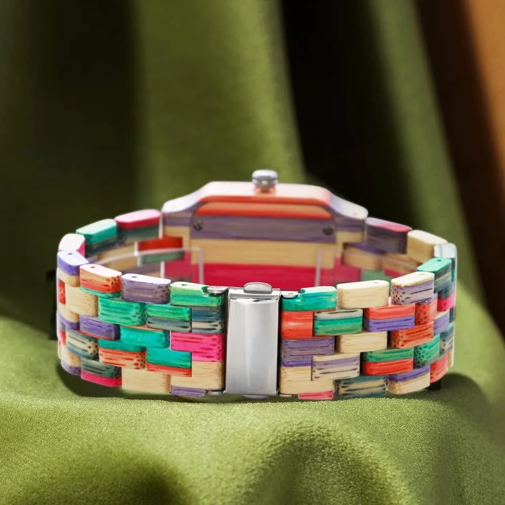 Dentily Natural Wooden Women Watches Watch Handmade Quartz Wood Watch Sport Unique Wristwatch for Women