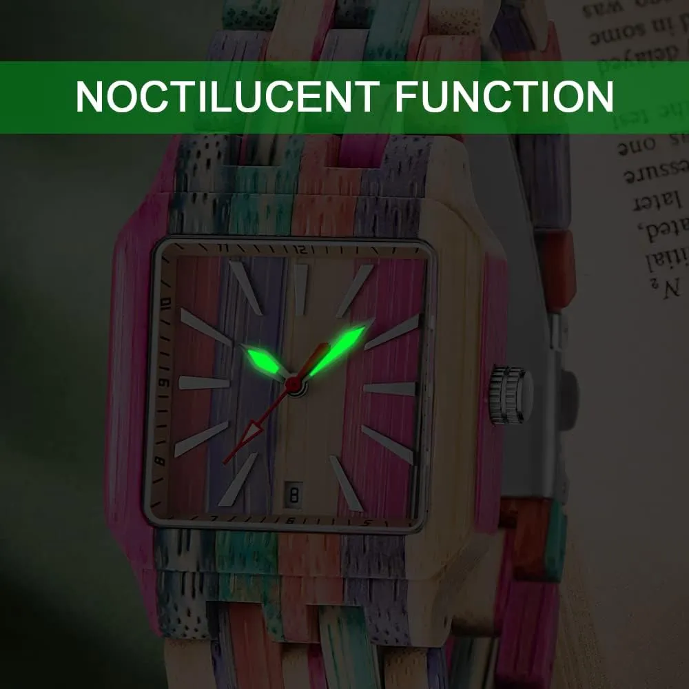 Dentily Natural Wooden Women Watches Watch Handmade Quartz Wood Watch Sport Unique Wristwatch for Women
