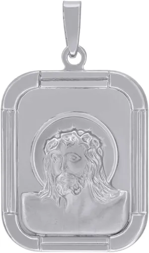 Diamond2Deal 925 Sterling Silver Jesus Religious Charm Pendant
