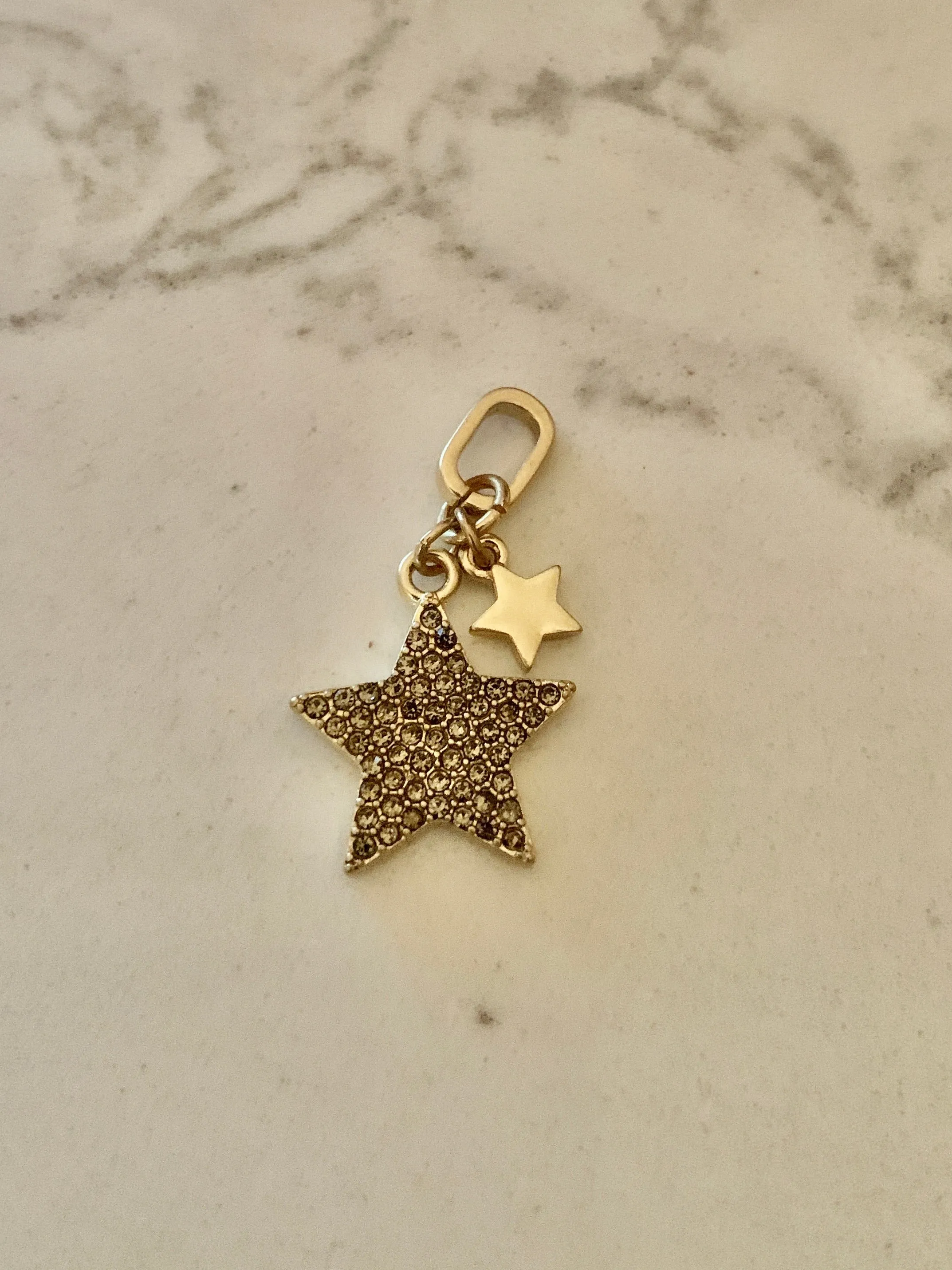 Double Star Charm - Gold