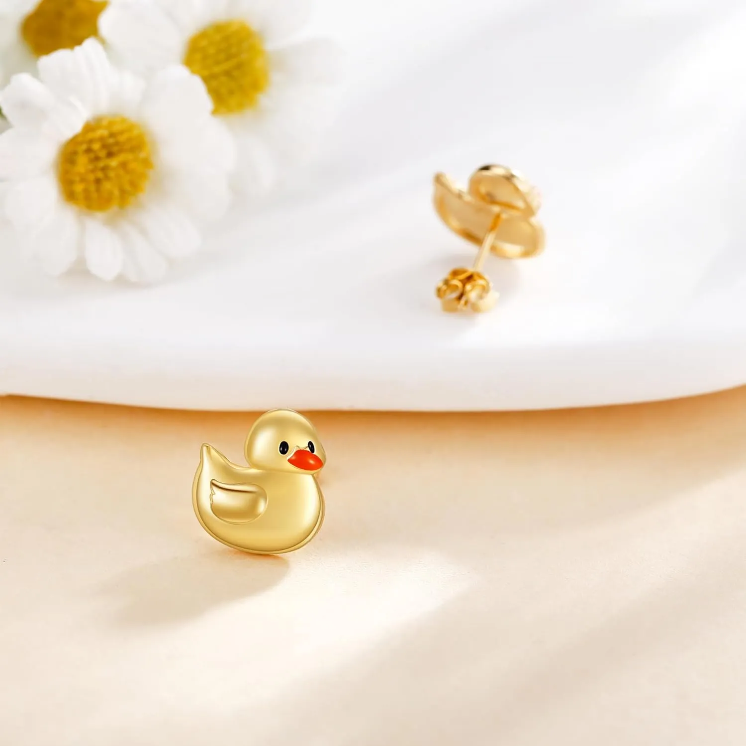 Duck/Chicken/Dragonfly/Elephant/Dinosaur/Unicorn/Horse/Rabbit/Hammerhead Shark/Frog/Fox/Bug Stud Earrings S925 Sterling Silver Animal Jewelry Gifts for Women