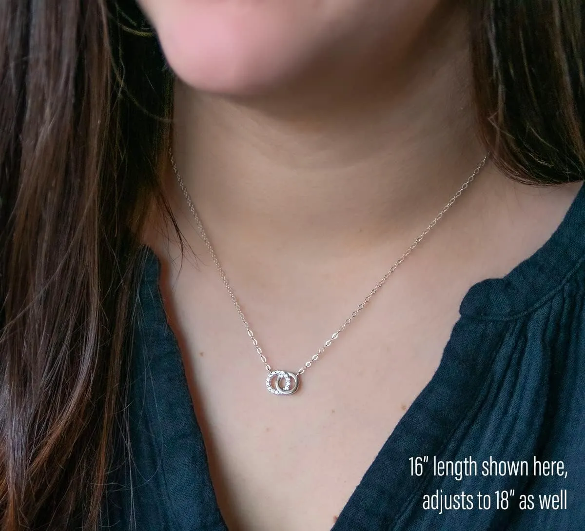 EFYTAL Mother Daughter Necklace, Mothers Day Gift for Mom or Daughter, Mama Jewelry Gifts, Mom Gifts
