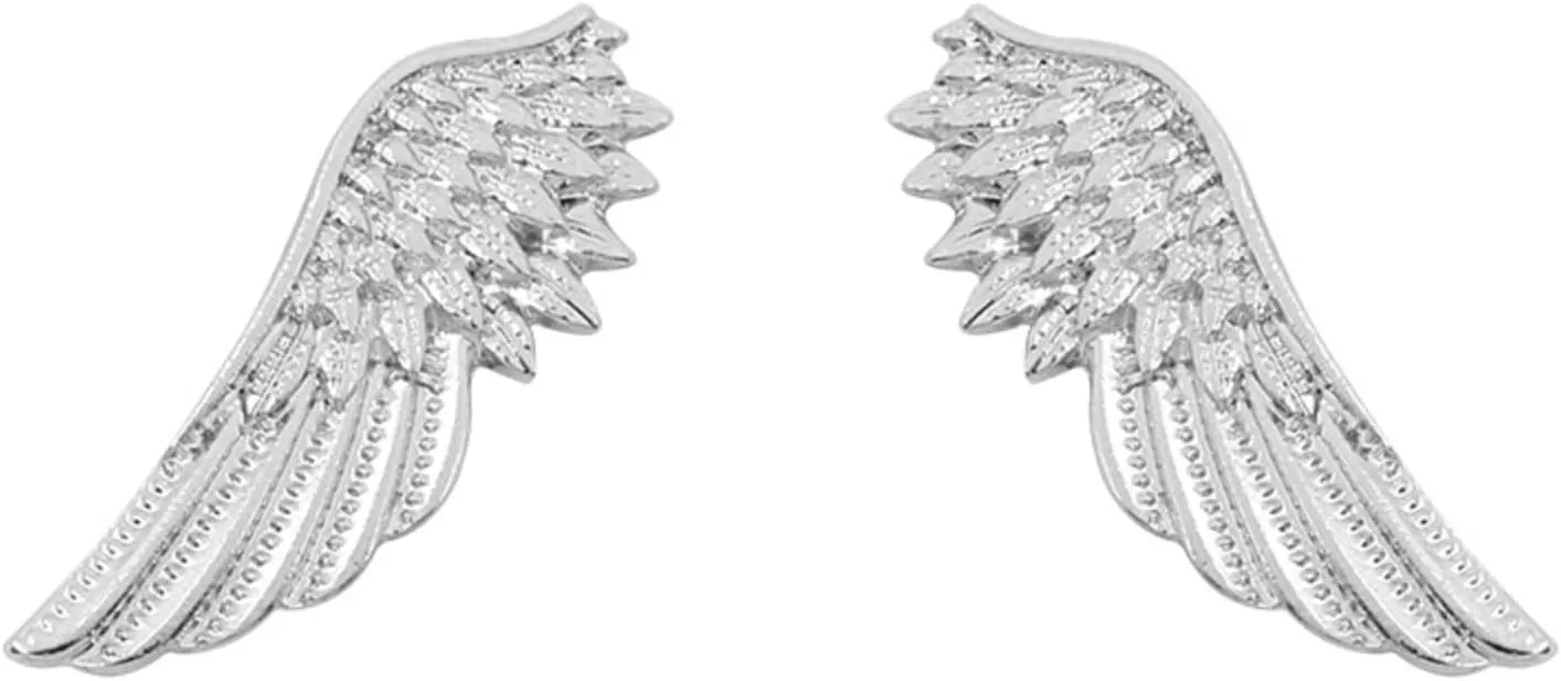 Elegant Angle Wings Brooches Pin,Fashion Guardian Angel Wings Brooch Pins Metal Feather Lapel Pin Suit Coat Breastpin for Women Men's Jewelry Accessories