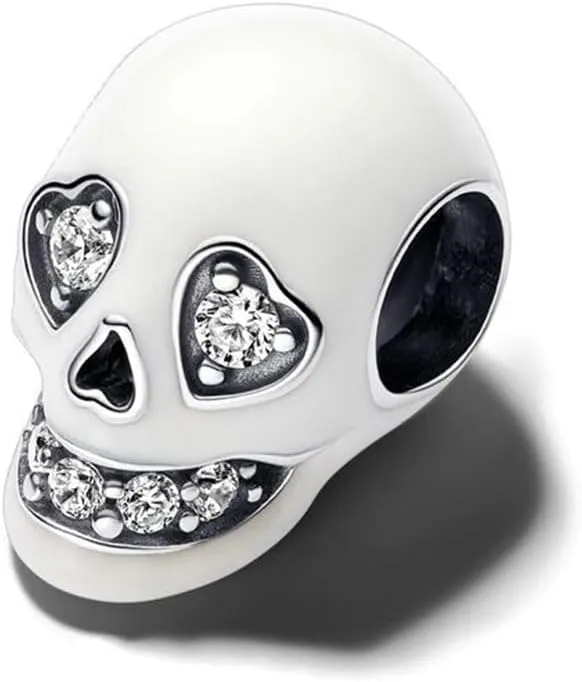 Festivel Pumpkin Skull Mouse Apple Queen Friendship Daughter Mother Charms for Women Bracelets and Necklaces in 925 Sterling Silver with Cubic Zirconia,Jewelry Dangle Beads