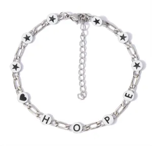 Friendship Bracelets for Women Stainless Steel Chain Link Bracelet Preppy Bracelets