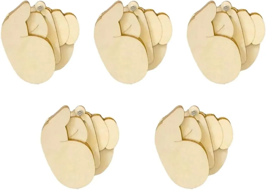 Funny Wooden Brooch, 2/5pcs Brooch Kit, Interactive Mood Expressing Pin, Funny Brooches and Pins Gag for Men Women
