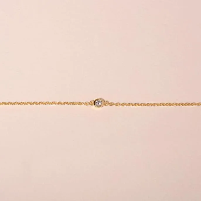 Galore Armband Single Diamond | Gold Baby