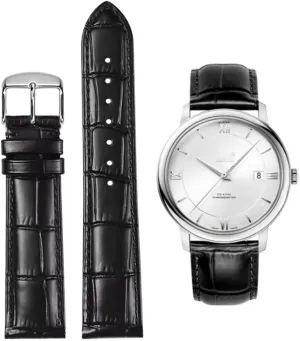 Genuine Leather Watch Bands,Quick Release Italian Alligator Grain Calfskin Genuine Leather,Business Casual Universal Watch Strap Replacement Band Strap for Men Women 12mm-24mm