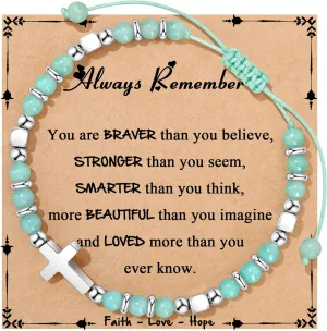 Gifts for Teen Trendy Stuff Natural Stone Bracelets Teen Birthday Gifts Cute Teenager Jewelry for Back to Scool East Christmas Gifts