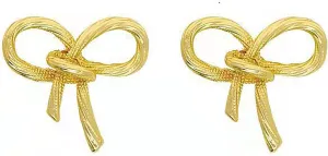 Gold Bow Butterfly Stud Earrings for Women - Gold Plated Hypoallergenic Stud Earrings for sensitive ears