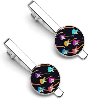 Guitar Tie Clip Classic Necktie Bar Pinch Clothing Accessories for Wedding Party Business