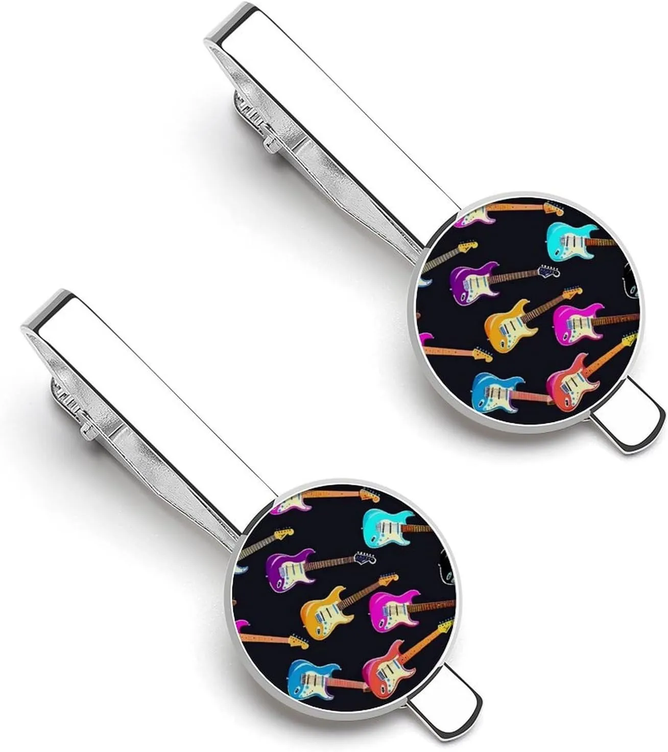 Guitar Tie Clip Classic Necktie Bar Pinch Clothing Accessories for Wedding Party Business