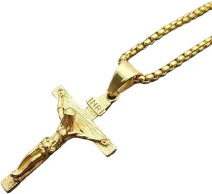 HA1TOKYO Trendy Christian Jesus Cross Pendant Fashion CHA1rm Men's Pendant Religious Amulet Accessories Hip Hop Punk Jewelry Without CHA1in