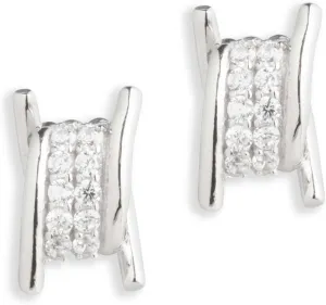 Harley-Davidson Women's Crystal Barbed Wire Stud Earrings - Sterling Silver