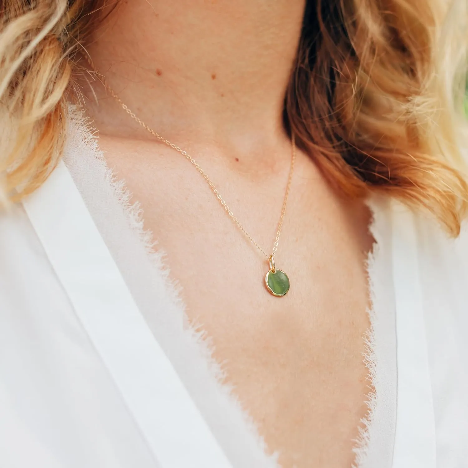 HOPE LOVE SHINE Women's New Beginnings Necklace - 14k Gold Plated Sterling Silver, Healing & Recovery Gift, Adjustable 16 2" Chain