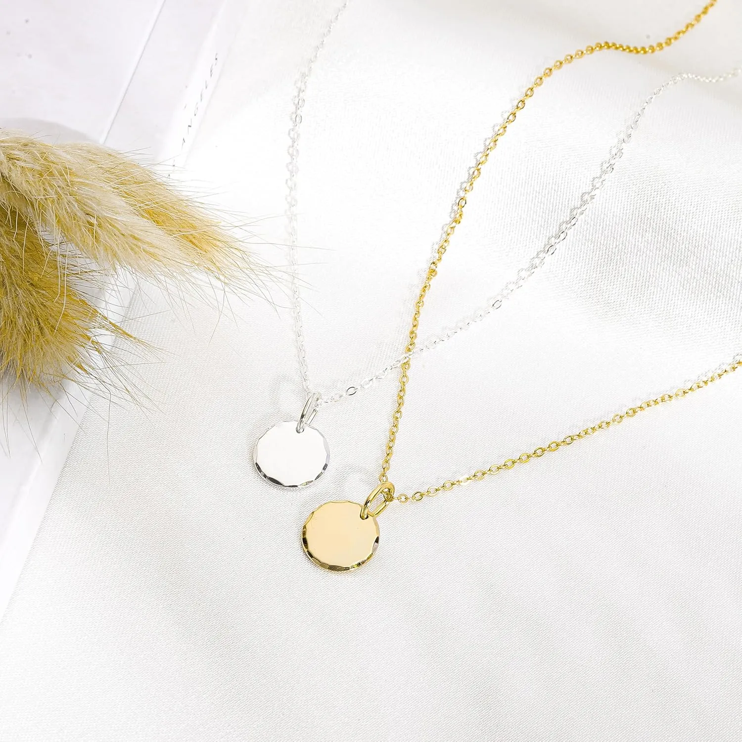 HOPE LOVE SHINE Women's New Beginnings Necklace - 14k Gold Plated Sterling Silver, Healing & Recovery Gift, Adjustable 16 2" Chain