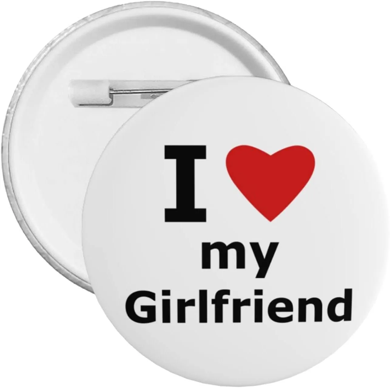 I Love My Girlfriend Gifts Pin Women Girls Pin Brooches Funny and Cute Pins for Clothes - Medium