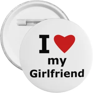 I Love My Girlfriend Gifts Pin Women Girls Pin Brooches Funny and Cute Pins for Clothes - Medium