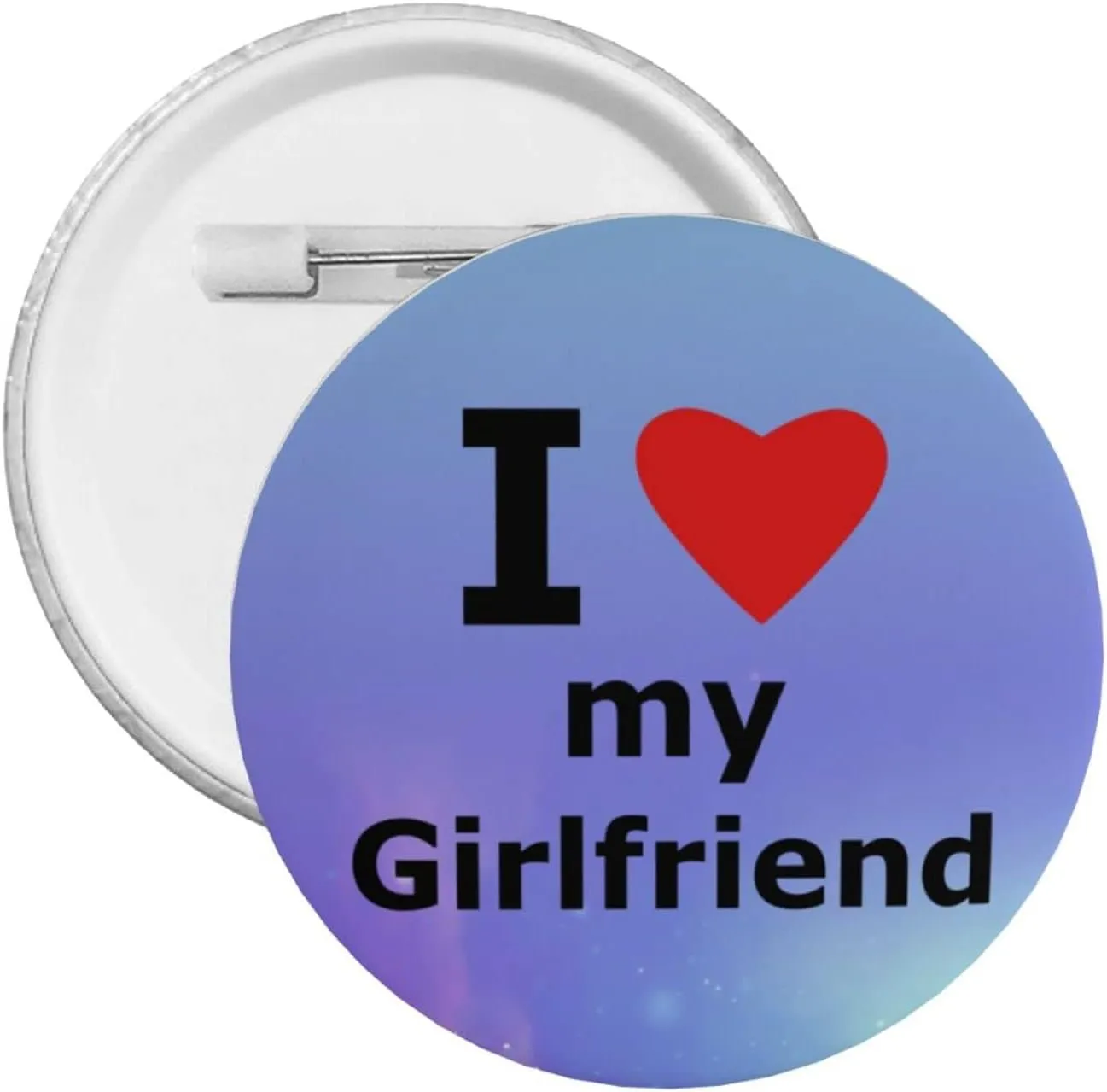 I Love My Girlfriend Gifts Pin Women Girls Pin Brooches Funny and Cute Pins for Clothes - Small