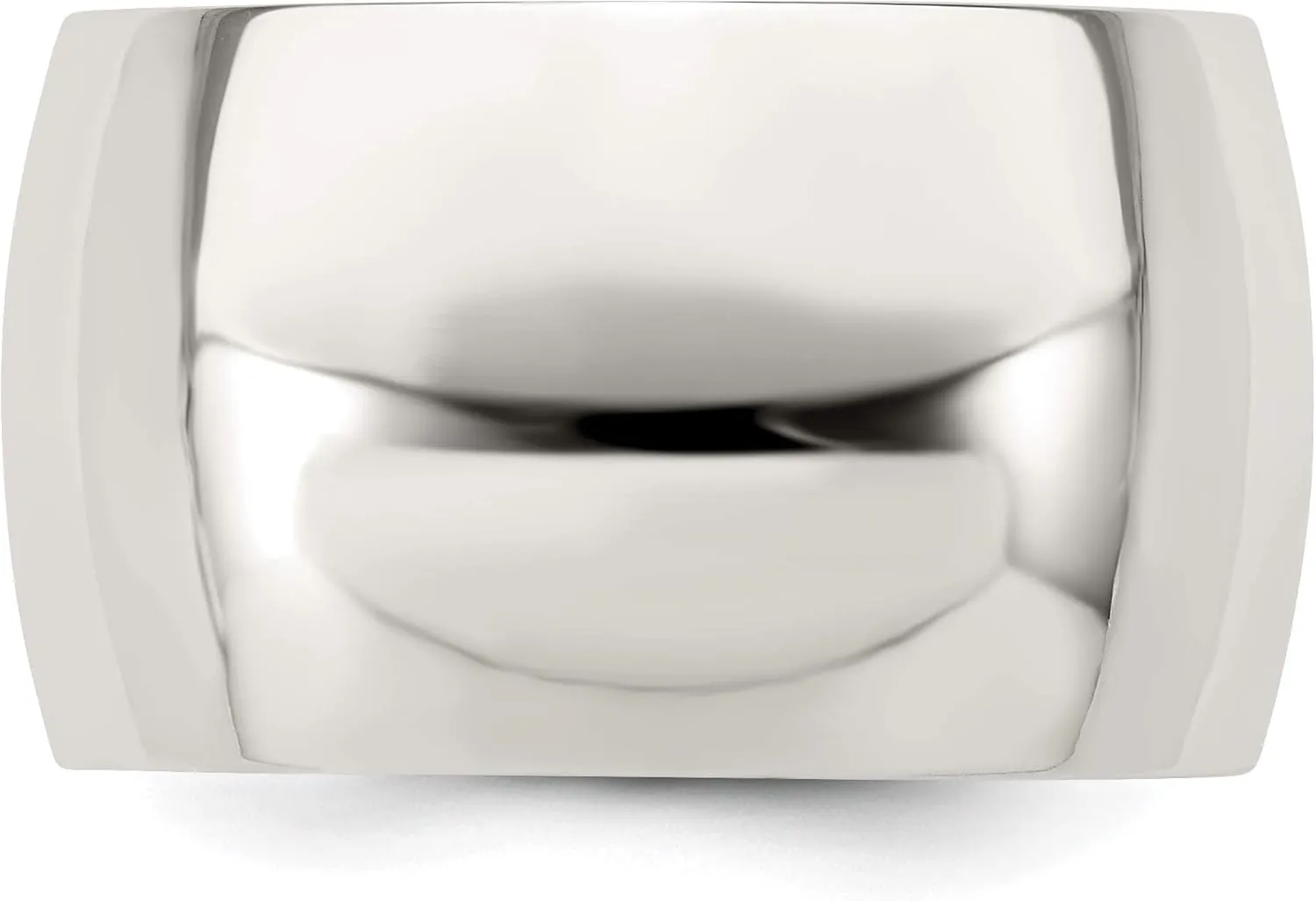 IceCarats 925 Sterling Silver 12mm Half Round Plain Classic Wedding Band Ring