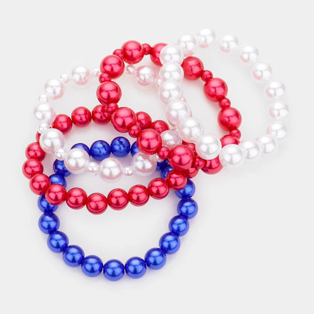 iLLASPARKZ 5PCS - Pearl Stretch Bracelets