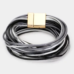 iLLASPARKZ Faux Leather Wrap Bracelet