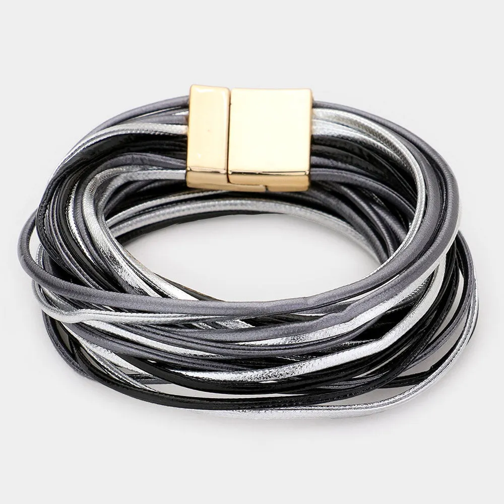 iLLASPARKZ Faux Leather Wrap Bracelet