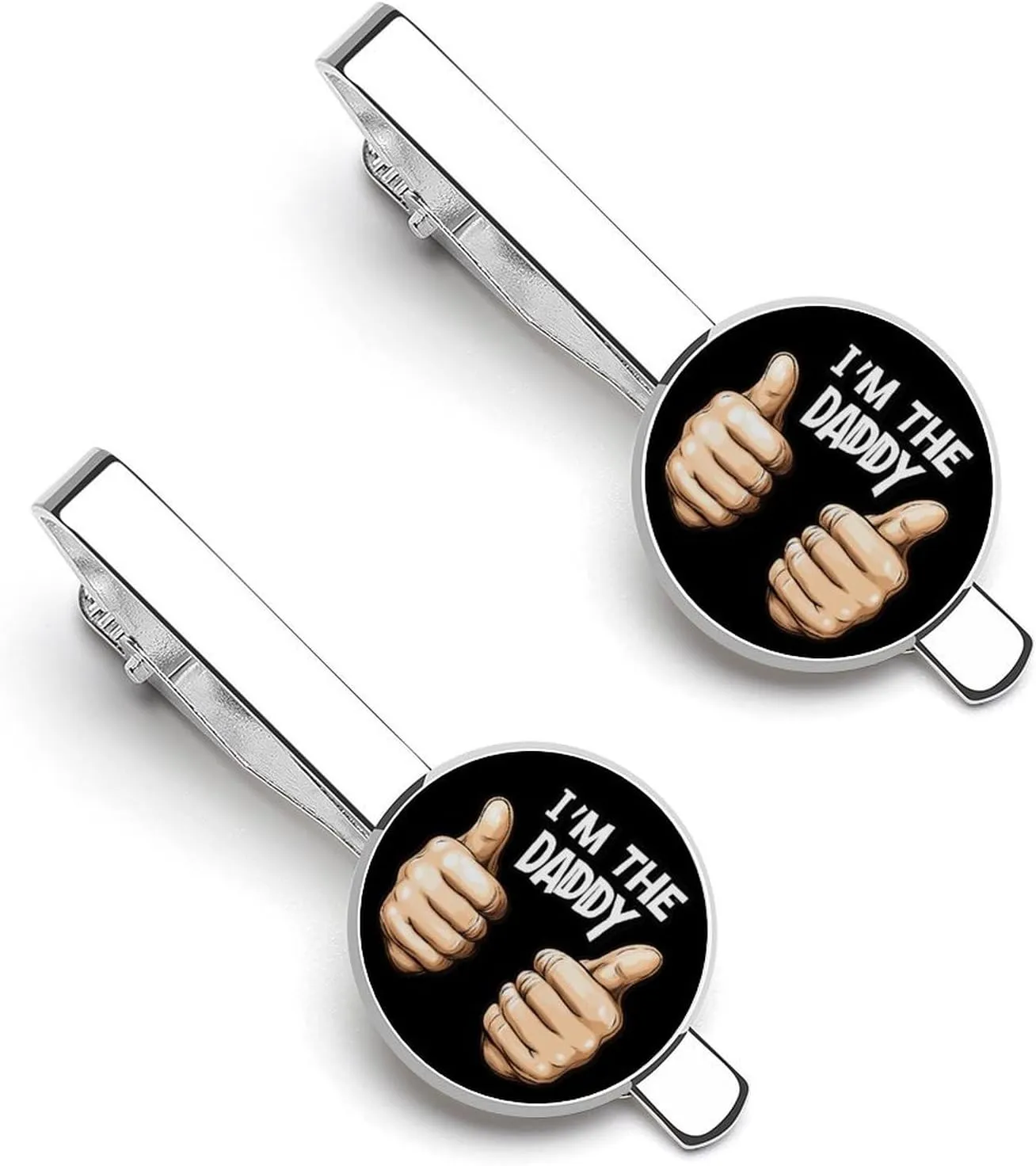 I'm The Daddy Tie Clip Classic Necktie Bar Pinch Clothing Accessories for Wedding Party Business