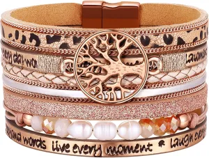 Inspirational Tree of Life Bracelets for Women Girls,Easter Gifts for Teens Girls,Jewelry Birthday Presents for Year Old Girls