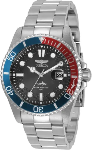 Invicta Men's Analog Quartz Watch with Stainless Steel Strap 44708, Silver, Classic