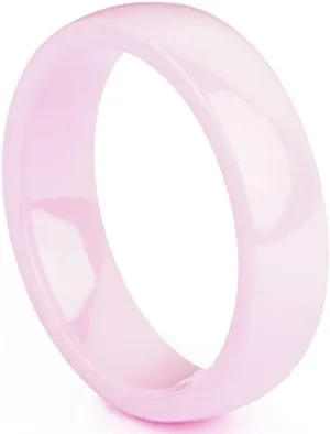 Jude Jewelers 8mm Width High Polished Classic Simple Plain Dome Style Ceramic Wedding Band Ring