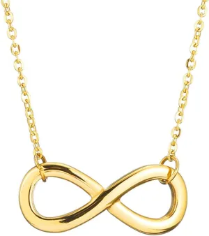 Jude Jewelers Stainless Steel Infinity Style Charm Promise Statement Classic Plain Collar Necklace