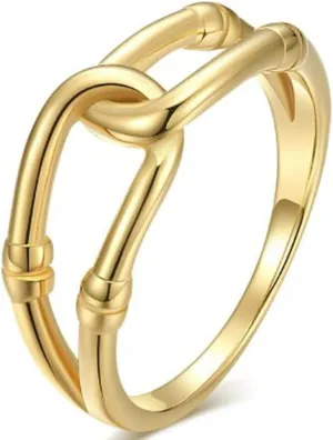 Jude Jewelers Stainless Steel Wave Knotted Chain Infinity Classic Plain Promise Statement Anniversary Ring