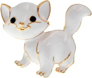 KAWADU Cat Brooches Pin Cute Fashion Animal Pin Brooch Badge Jewelry Gifts for Backpacks Badges Hats Bags for Women Kids