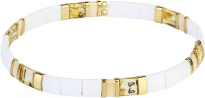KELITCH Fashion Tila Miyuki Beaded Bracelet Colorful Elastic Stretch Bracelets Women Friendship Bracelets Birthday Presents (2C)