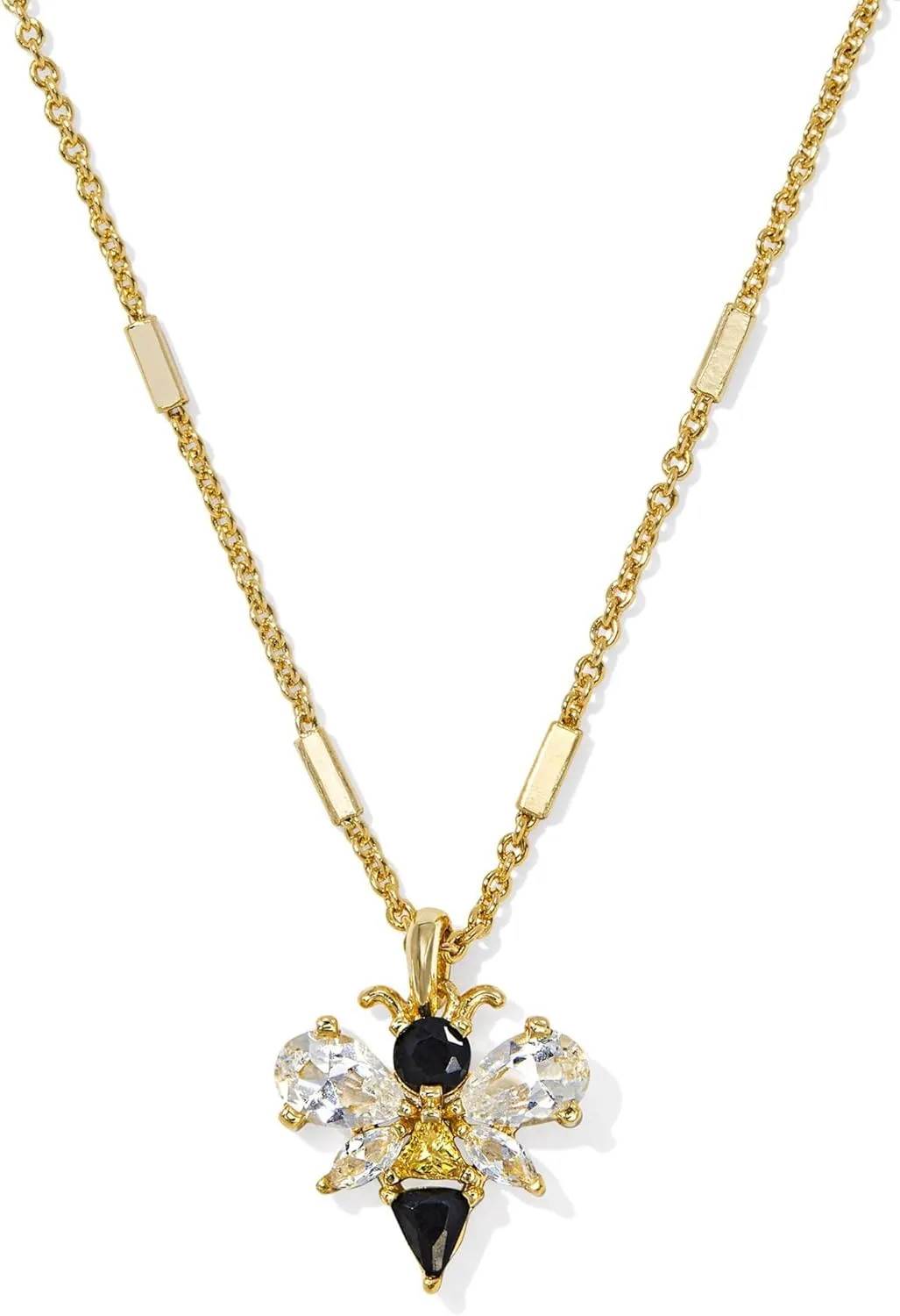 Kendra Scott Womens Bee Short Pendant Necklace Gold Black - Yellow Mix One Size One Size