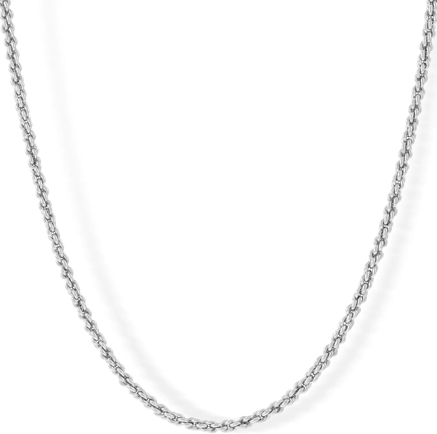 LIFETIME JEWELRY 1mm Gold Chain for Men & Women 24k Real Gold Plated Diamond Cut Rope Chain 14 to 30 Inch