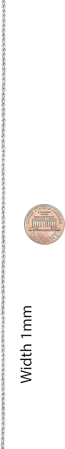 LIFETIME JEWELRY 1mm Gold Chain for Men & Women 24k Real Gold Plated Diamond Cut Rope Chain 14 to 30 Inch