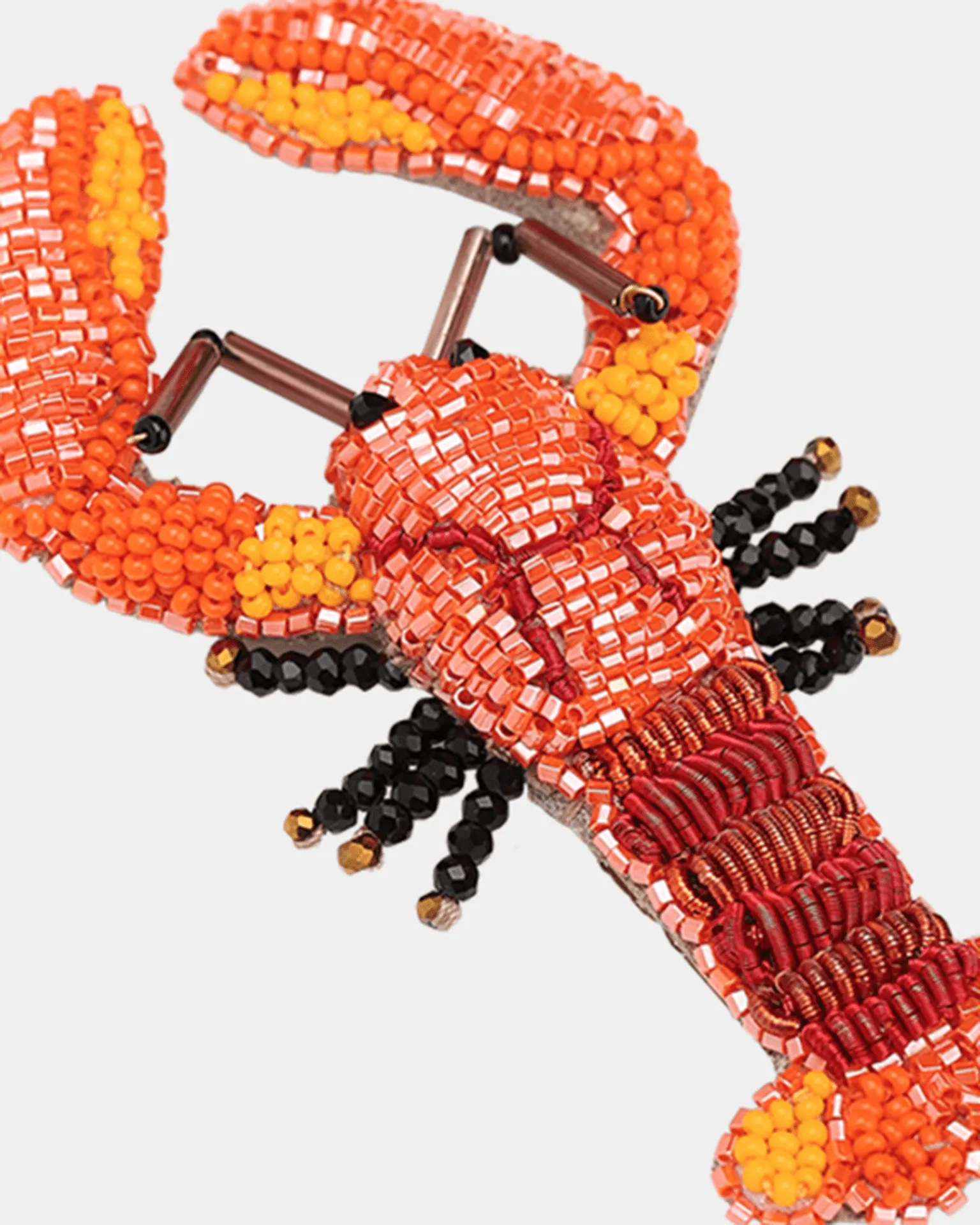 Lobster Brooch in Red