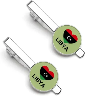 Love Libya Classic Tie Clips for Men Personalized Bar Suit Accessories for Business Wedding Anniversary