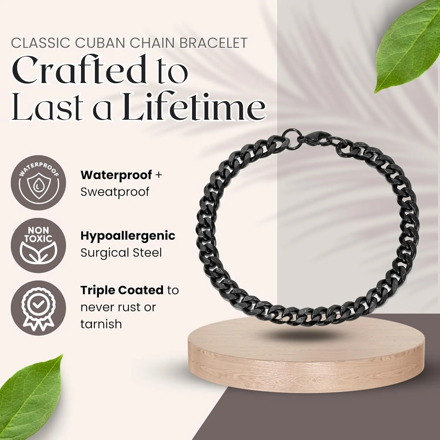 Love You This Much Jewelry Gift Set - Classic Steel Bracelet - Romantic Gift, Unique Husband Gifts