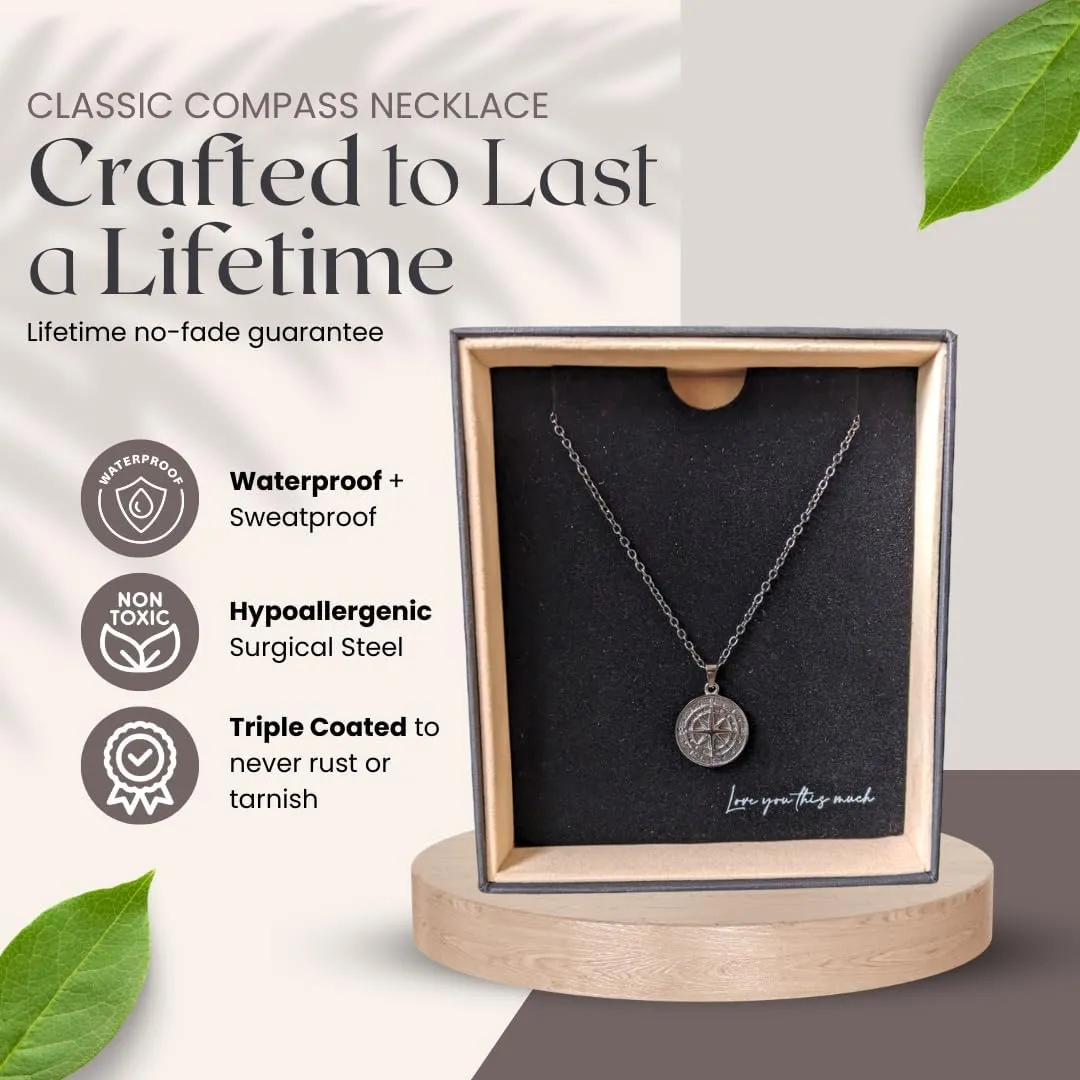 Love You This Much Jewelry Gift Set - Classic Steel Bracelet - Romantic Gift, Unique Husband Gifts