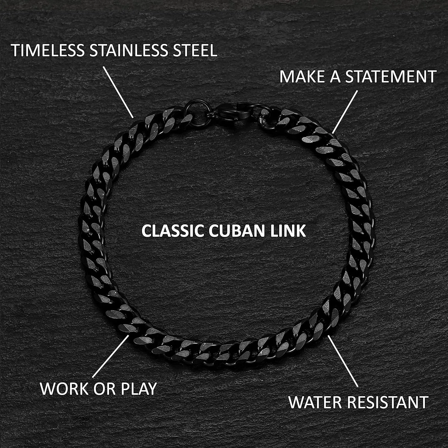 Love You This Much Jewelry Gift Set - Classic Steel Bracelet - Romantic Gift, Unique Husband Gifts