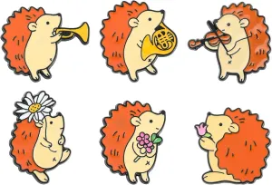 Lovely Animals Enamel Pins Set, Cute Lapel Badges Brooches, Cartoon Pins Set for Backpack Clothes Hats Funny Pins and Button Jewelry Accessories