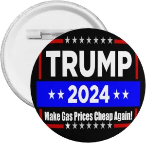 Make Gas Prices Cheap Again Trump 2024 Gifts for Women Men Gifts Pin Women Girls Pin Brooches Funny and Cute Pins for Clothes - Small