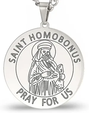 Medal Necklace - Catholic Pendant For Travelers, Stainless Steel Religious Jewelry