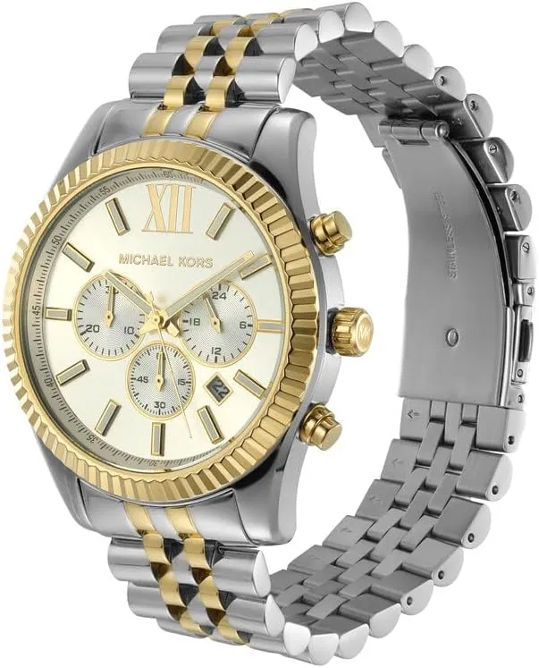 Michael Kors Lexington Men's Watch, Stainless Steel Bracelet Watch for Men