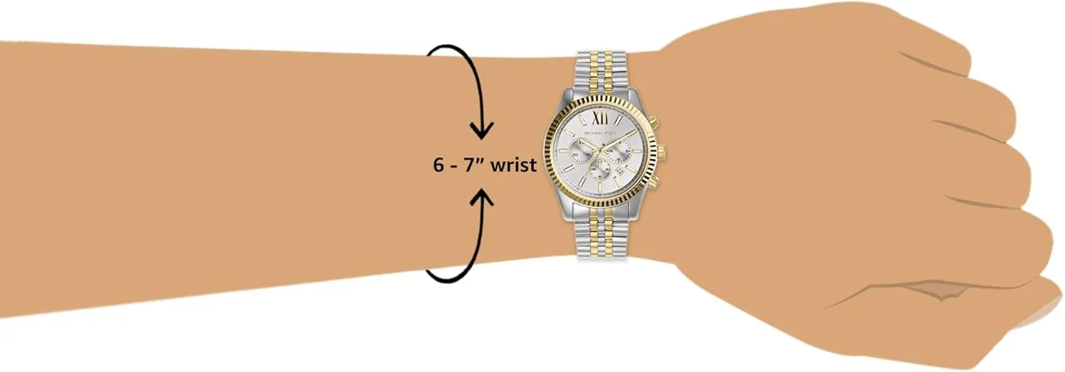 Michael Kors Lexington Men's Watch, Stainless Steel Bracelet Watch for Men
