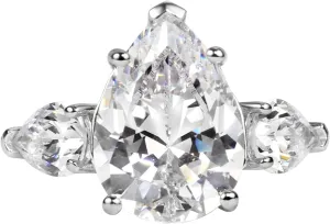 Michooyel S925 5.0ct Pear Cut Engagement Ring Cubic Zirconia Sterling Silver Wedding Ring Bridal Ring Band Fine Jewelry For Women