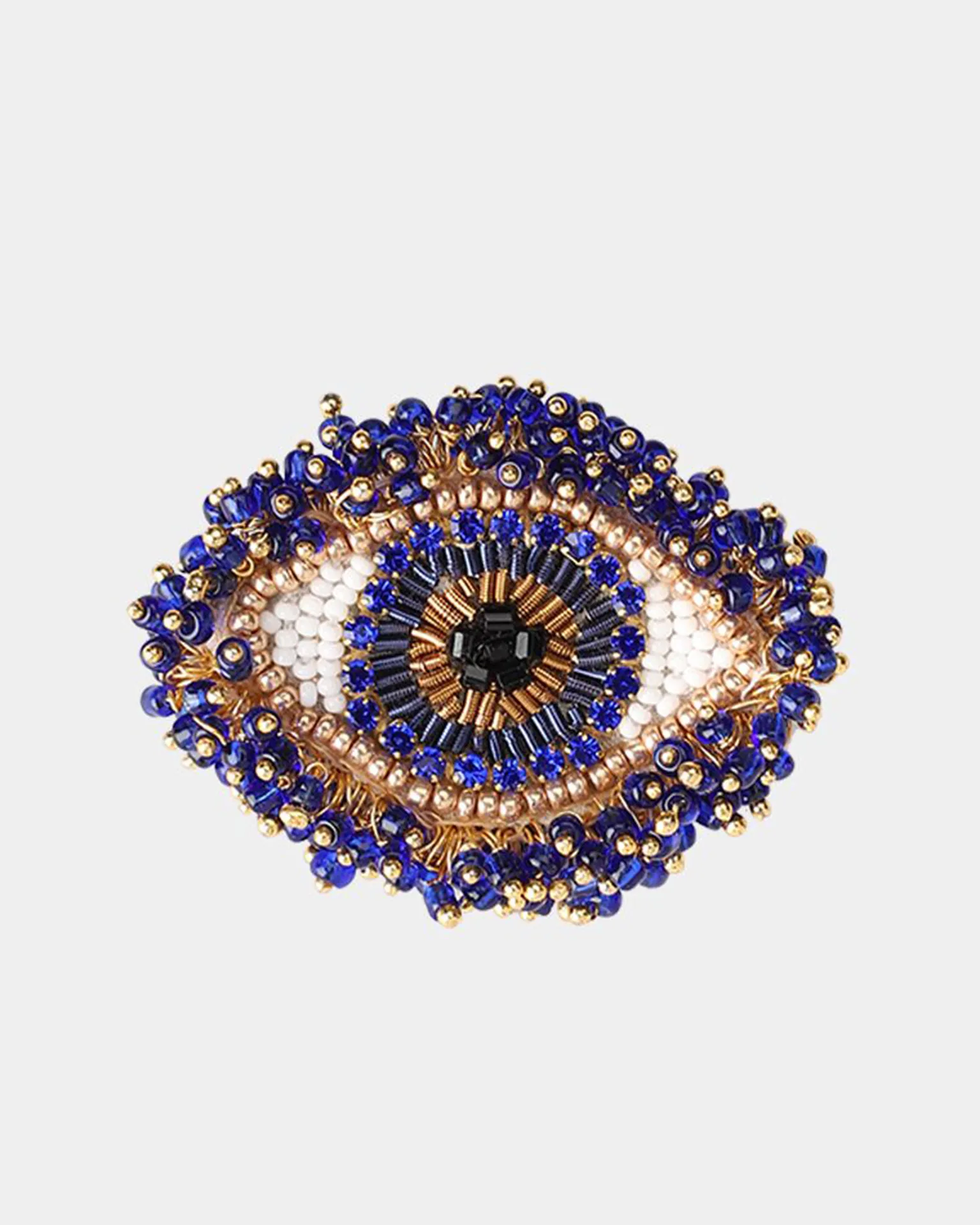 Milos Brooch in Navy
